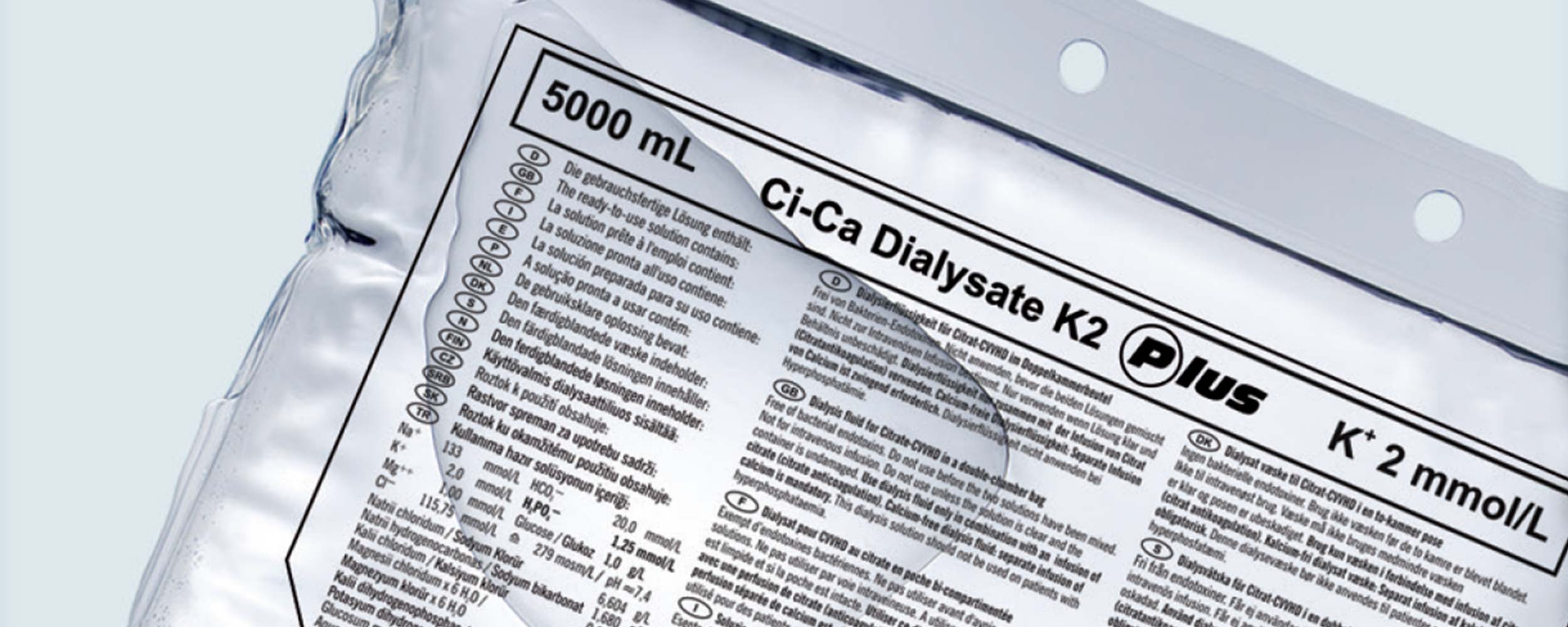 Ci-Ca® Dialysate Plus -nestepussi